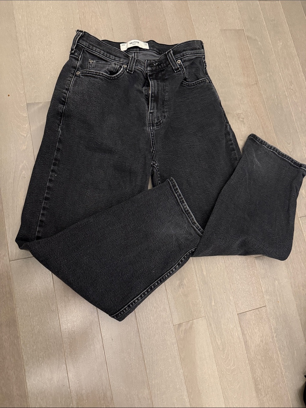 Hollister Men's Black Straight-Leg Jeans